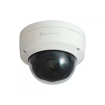 LevelOne GEMINI σταθερή θολωτή IP κάμερα δικτύου, 4 Megapixel, H.265, 802.3af PoE, IR-LED, εσωτερικού/εξωτερικού χώρου
