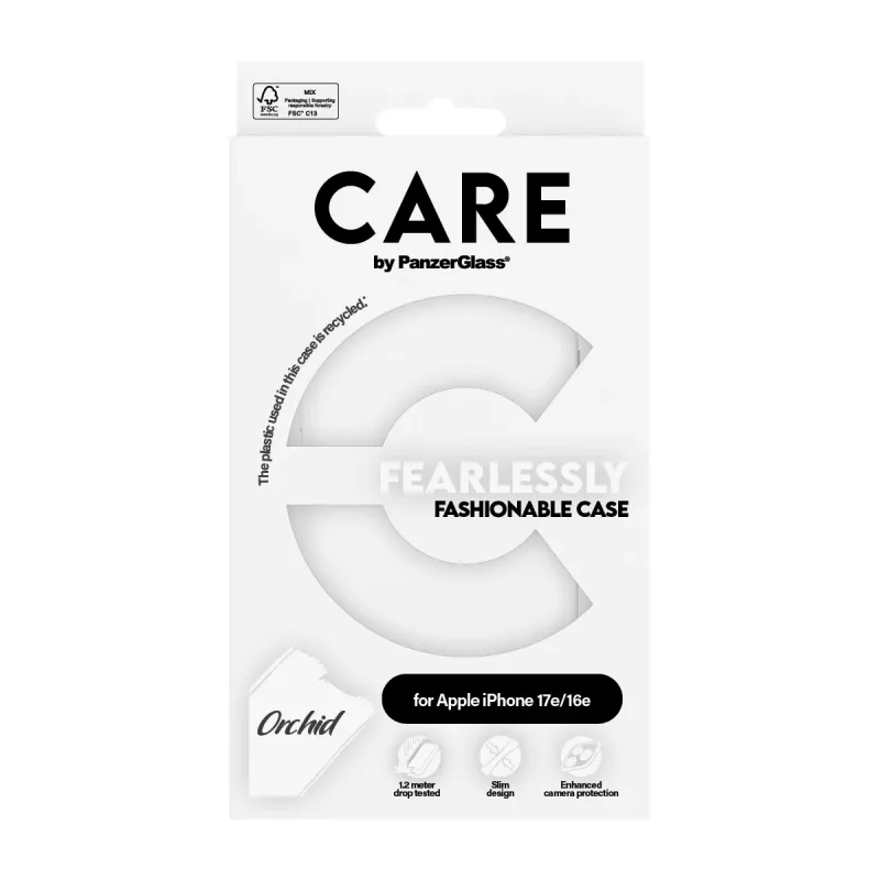 PanzerGlass CARE™ by ® Θήκη White Orchid iPhone 17e | 16e, Θήκη, Apple - iPhone 16e, Apple - iPhone 17e, Λευκό