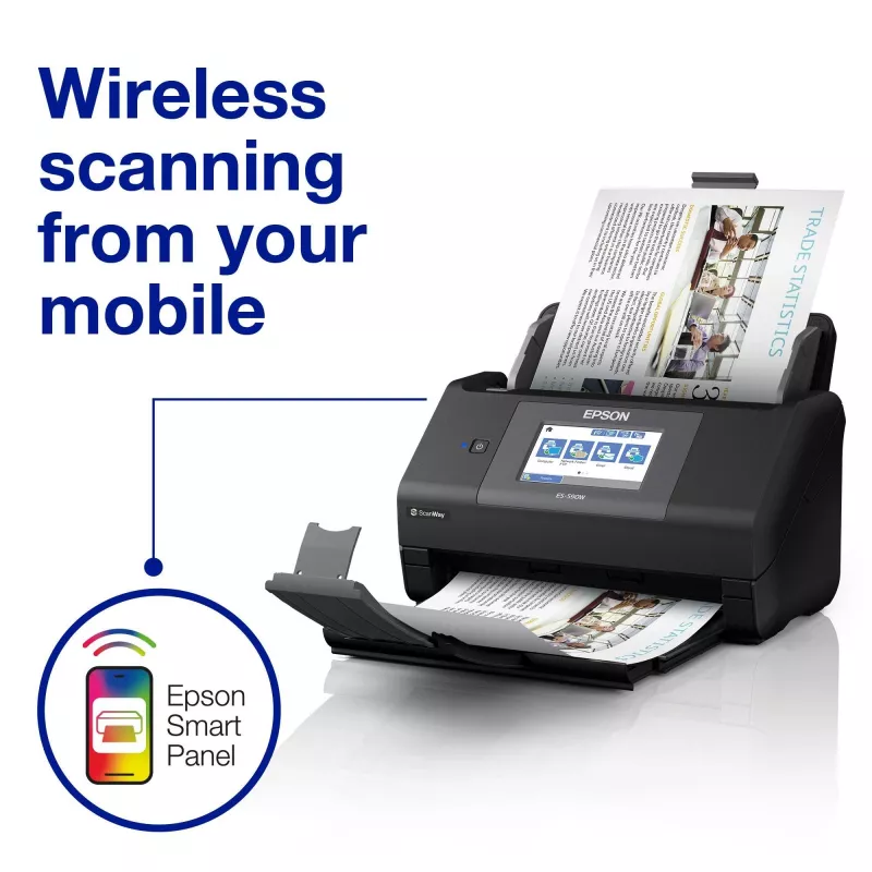 Epson WorkForce ES-590W σαρωτής με τροφοδότη 600 x 600 DPI A4 μαύρος