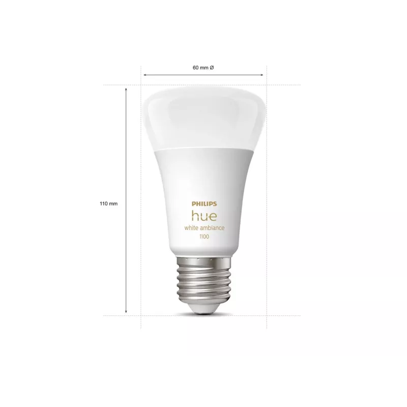 Philips Hue White ambience A60 – E27 έξυπνος λαμπτήρας – 1100 (συσκευασία 2 τεμ.)