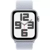 Apple Watch SE GPS 44 mm Θήκη αλουμινίου Ασημί, Sport Loop Armband Blue Cloud