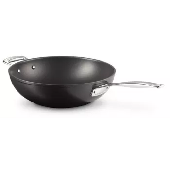 Le Creuset Toughened Non-Stick Wok 30 cm μαύρο/ασημί