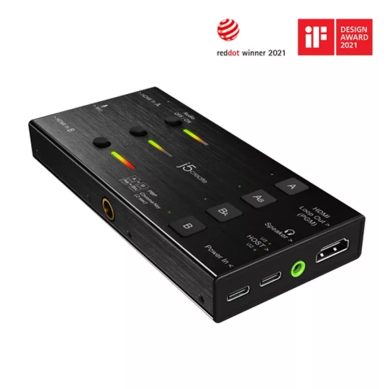 j5create JVA06-N - προσαρμογέας εγγραφής βίντεο - USB-C 3.0