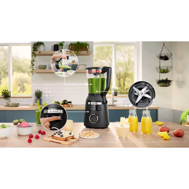 Bosch Serie 6 MMB6652B Μίξερ 2 L Standmixer 1800 W Μαύρο