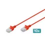 Digitus DK-1618-010S-R-10 Καλώδιο Ethernet Patch Κόκκινο