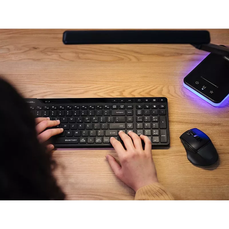 A4Tech Fstyler FBK27C AS 2,4GHz+BT Αθόρυβο πληκτρολόγιο, μαύρο