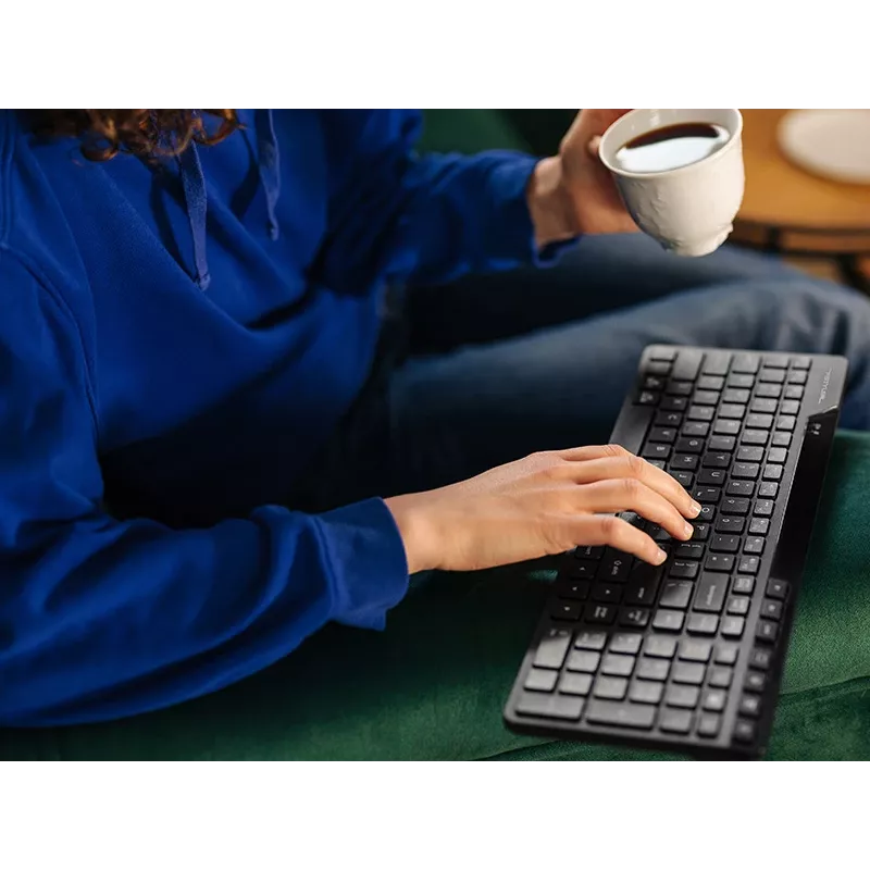 A4Tech Fstyler FBK27C AS 2,4GHz+BT Αθόρυβο πληκτρολόγιο, μαύρο