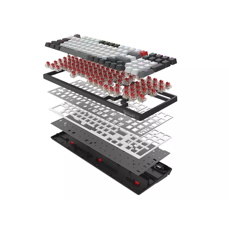 A4Tech 47735 Bloody WS98 Γκρι Ασύρματο (BLMS RED Plus Switches)