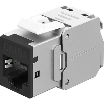 Goobay Keystone Module RJ45 CAT 6A, STP, λεπτό, μαύρο (77943)