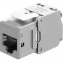Goobay Keystone Module RJ45 CAT 6A, STP, λεπτό, ανοιχτό γκρι (77946)
