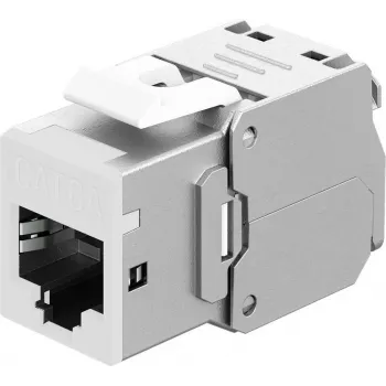 Goobay Keystone Module RJ45 CAT 6A, STP, λεπτό, λευκό (77949)