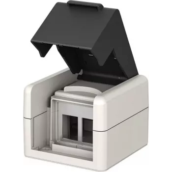 Goobay Εξωτερικό κουτί τοίχου IP44, 2x υποδοχές Keystone, (79169)