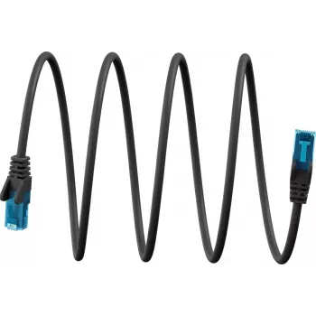 Goobay Ultra-Flexible CAT 6A Patch Καλώδιο U/UTP, μαύρο (79177)