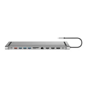 USB3.2 Dockingstation USB-C, 12 θύρες, PD