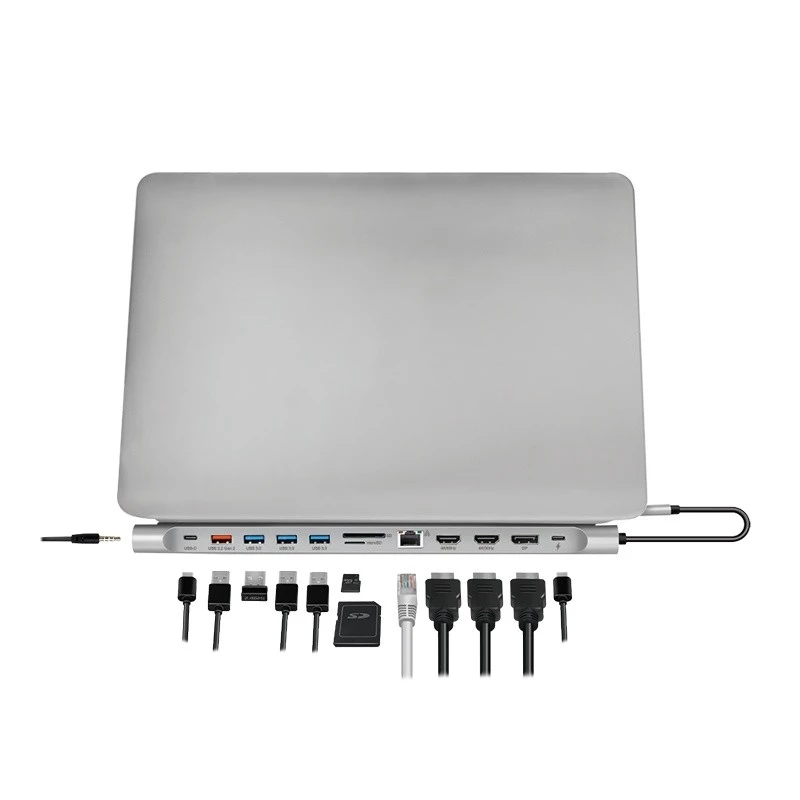 USB3.2 Dockingstation USB-C, 12 θύρες, PD