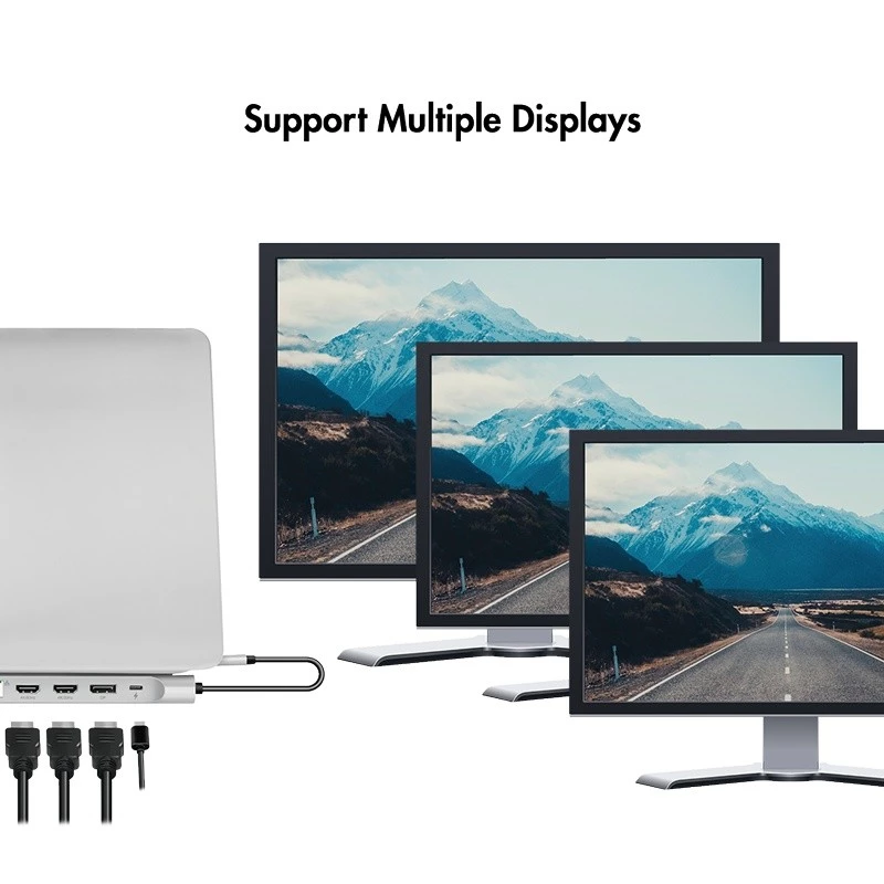 USB3.2 Dockingstation USB-C, 12 θύρες, PD