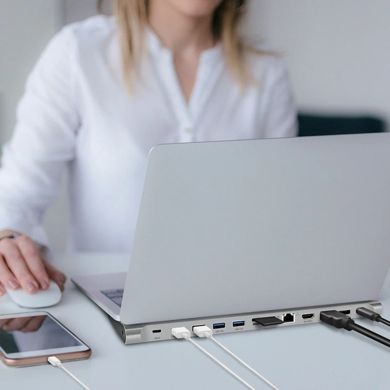 USB3.2 Dockingstation USB-C, 12 θύρες, PD