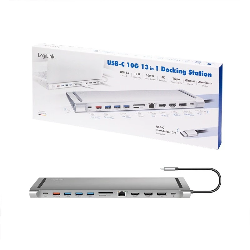 USB3.2 Dockingstation USB-C, 12 θύρες, PD
