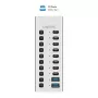 Hub USB3.2 Gen1 10 θύρες USB-A/C, διακόπτης on/off