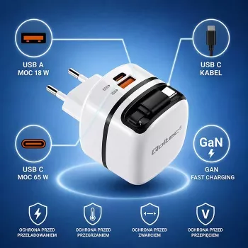 Φορτιστής USB-C 65W GaN PPS 5V 20V 3A 3,25A