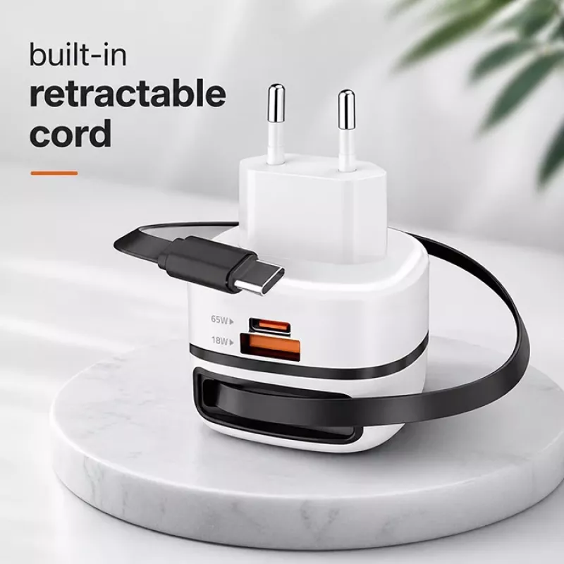 Φορτιστής USB-C 65W GaN PPS 5V 20V 3A 3,25A