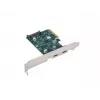 Κάρτα δικτύου PCI Express x1 -> 2x USB-C 3.2 Gen 2x1 LED Low Profile