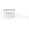 Hub CB-H5 USB αλουμινίου | 4xUSB 3.0 | 5 Gbit/s