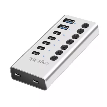 Hub USB 3.2 Gen1 7 Θύρες USB-A/C, Διακόπτης On/Off