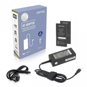 Τροφοδοτικό laptop 45W USB-C 5V-9V-12V-15V/3A, 20V/2,25A PD