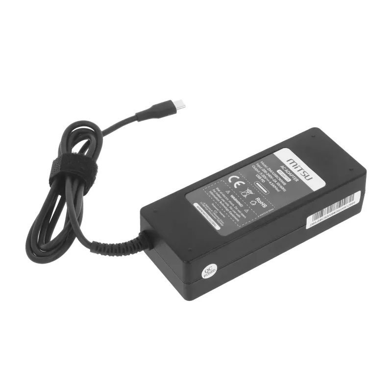 Τροφοδοτικό laptop 90W USB-C 5V-9V-12V-15V/3A, 20V/4.5A PD