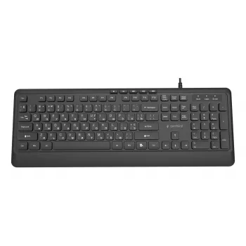 Πληκτρολόγιο Multimedia USB CYRILL/ΜΑΥΡΟ KB-MCH-05-CYRL Gembird