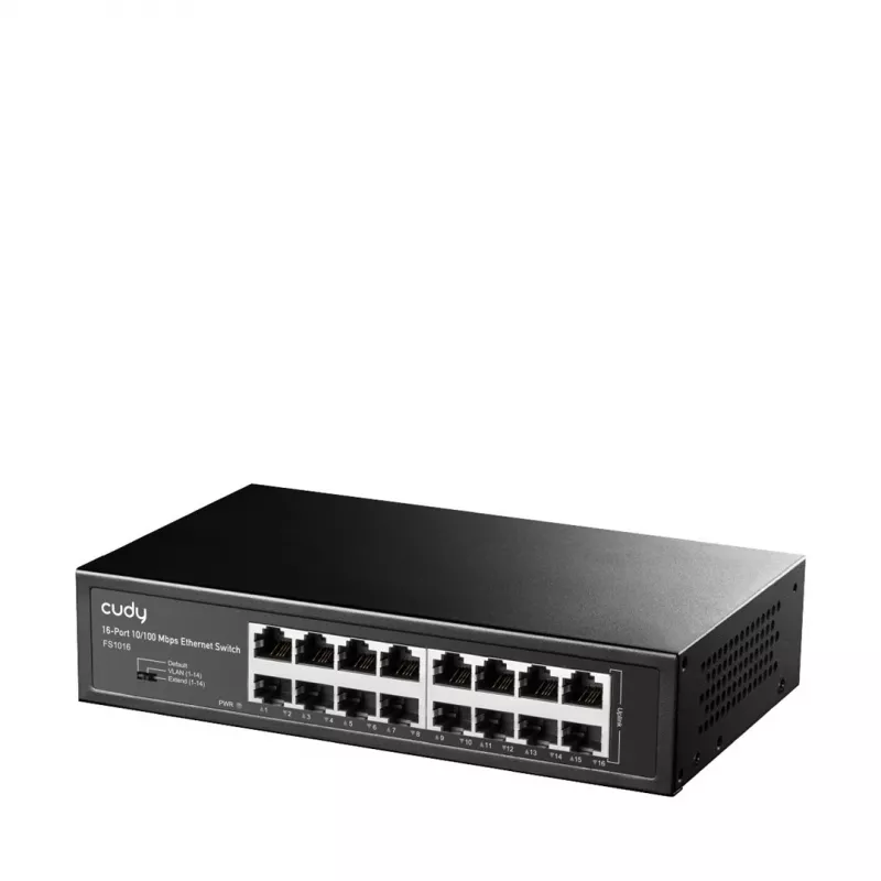 Cudy FS1016 Διακόπτης δικτύου Fast Ethernet (10/100) Μαύρο