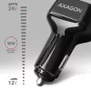 AXAGON PWC-PQ38 38W Φορτιστής αυτοκινήτου 2x Θύρα USB-A+C