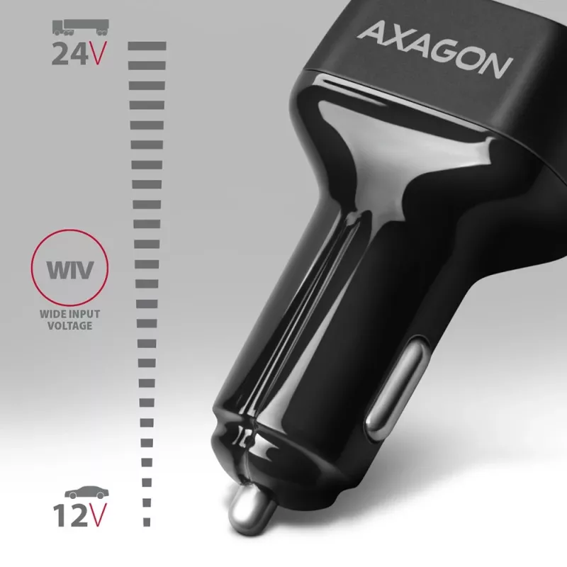 AXAGON PWC-PQ38 38W Φορτιστής αυτοκινήτου 2x Θύρα USB-A+C