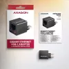 AXAGON ADE-MINIC USB-C 3.2 Gen 1 Gigabit Ethernet Μίνι προσαρμογέας, Μαύρο