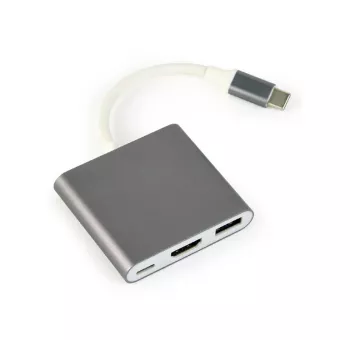 Gembird A-CM-HDMIF-02-SG Προσαρμογέας γραφικών USB 3840 x 2160 Pixel Γκρι