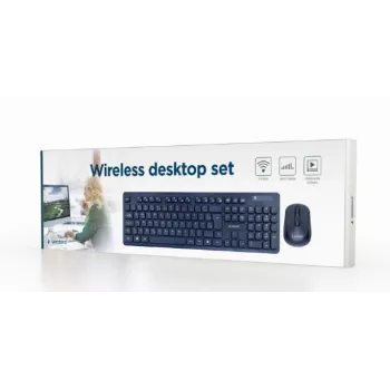 Gembird KBS-WCH-03 Ασύρματο σετ πληκτρολογίου-ποντικιού, μαύρο
