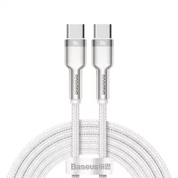 Καλώδιο USB-C σε USB-C Baseus Cafule, 100W, 2m (λευκό)