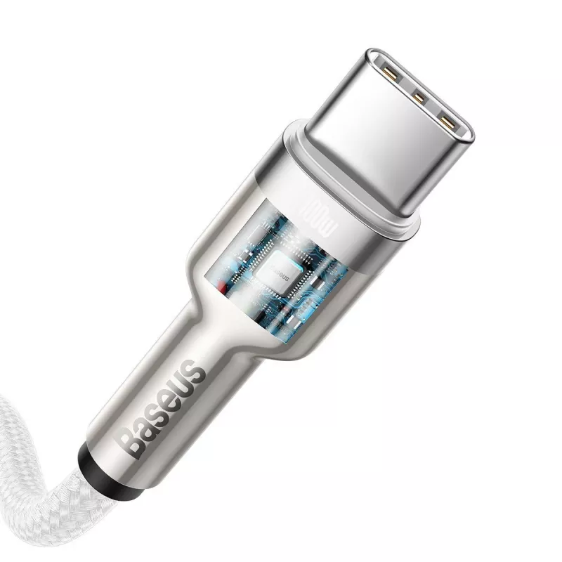 Καλώδιο USB-C σε USB-C Baseus Cafule, 100W, 2m (λευκό)