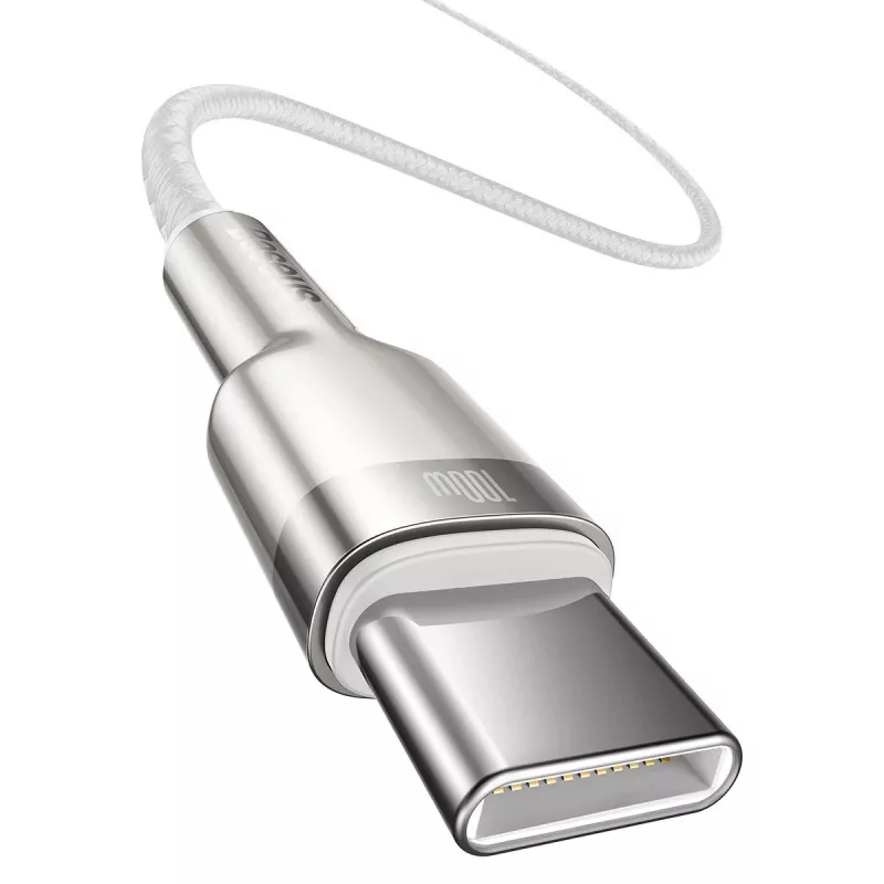 Καλώδιο USB-C σε USB-C Baseus Cafule, 100W, 2m (λευκό)