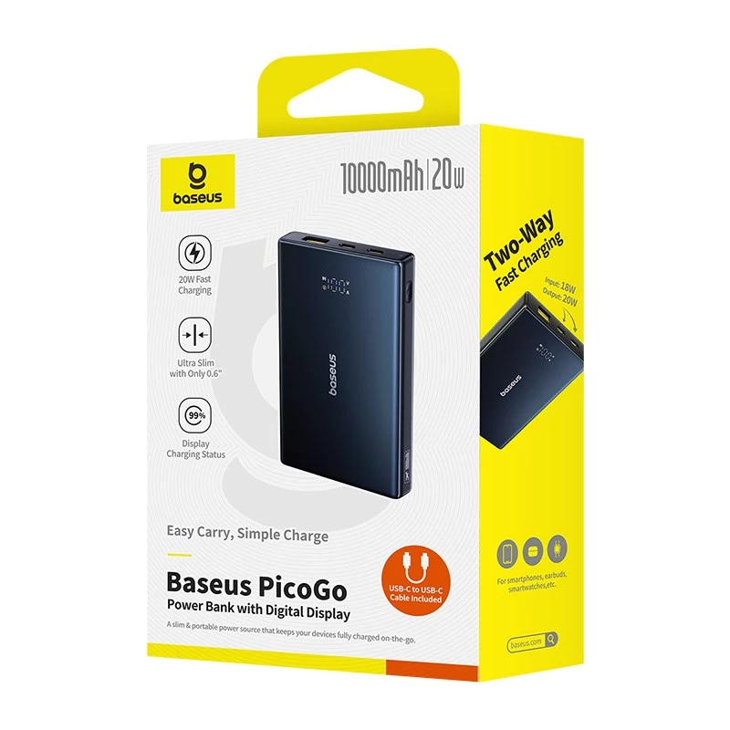 Baseus P10076801123-00 powerbank ιόντων λιθίου 10000 mAh μαύρο