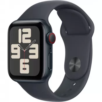 APPLE Watch SE GPS + Cellular 40 mm θήκη αλουμινίου Midnight με λουράκι Sport Midnight – S/M