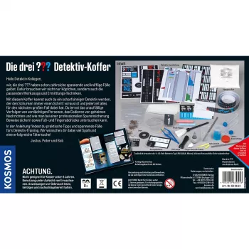 Die drei ??? Detektiv-Carry Case, σετ ντετέκτιβ πλήρης εξοπλισμός για νέους ντετέκτιβ