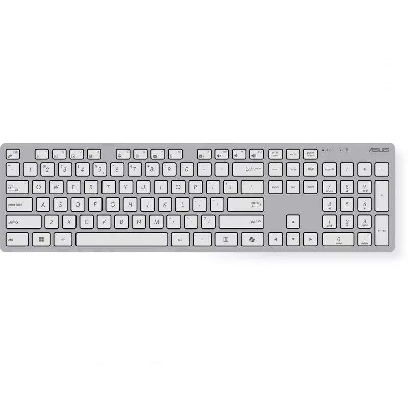 ASUS W5000 ασύρματο σετ πληκτρολογίου και ποντικιού, λευκό