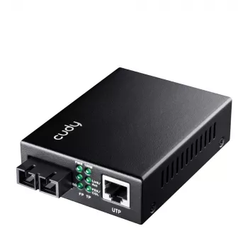 Cudy MC100SA-20 Μετατροπέας δικτύου μέσων 100 Mbit/s 1310 nm Singlemode Μαύρο