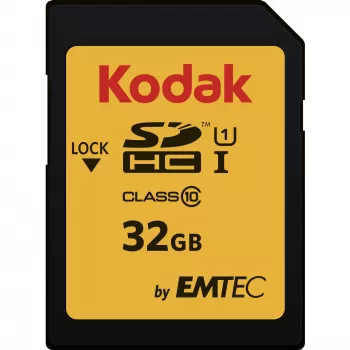 Kodak – Κάρτα flash μνήμης – 32 GB – UHS-I U1 / Class10 – 580x – SDHC UHS-I (EKMSD32GHC10K)