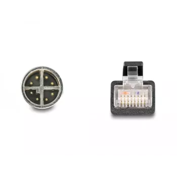 DeLOCK 60077 προσαρμογέας καλωδίου M12 RJ-45 μαύρο - τυρκουάζ (60077)