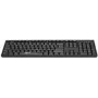 GCQ CleanType Easy Basic - πληκτρολόγιο – πλαστικό, για ιατρικά περιβάλλοντα – πλενόμενο – USB – QWERTY – USA – μαύρο
