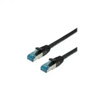 VALUE - καλώδιο patch - RJ-45 (M) σε RJ-45 (M) - 1,5 m - SFTP, PiMF - CAT 6a - χωρίς αλογόνα, χυτό, προστασία κάμψης, λεπτοπολύκλωνος αγωγός - μαύρο (21.99.1995)