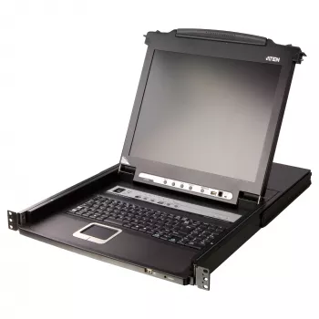 ATEN CL5708MW Διακόπτης KVM LCD Πλάτους 43cm, USB-PS/2, VGA, 8 Θύρες, Διάταξη UK